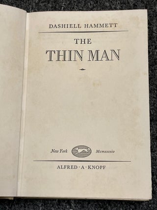Item #10046 The Thin Man. Dashiell HAMMETT