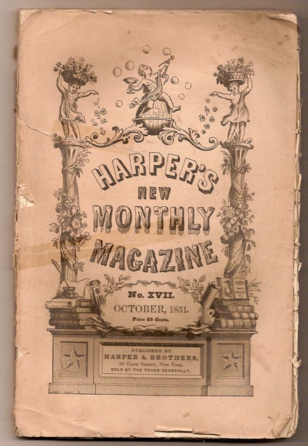 Item #10075 [Moby Dick] in Harper's New Monthly Magazine. Herman MELVILLE.
