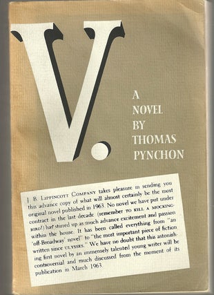 V [Advance Reading Copy. Thomas PYNCHON.