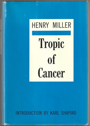 Item #10166 Tropic of Cancer. Henry MILLER