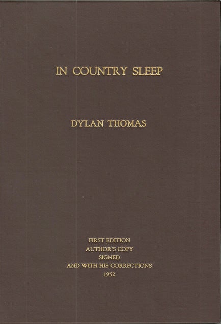 Item #10215 In Country Sleep. Dylan THOMAS.