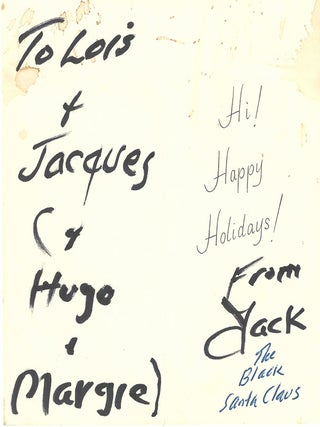 Jack Kerouac Christmas Card