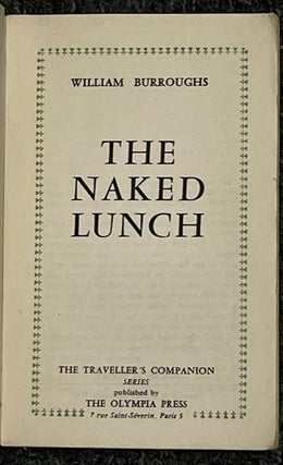 Item #10281 THE NAKED LUNCH. William BURROUGHS