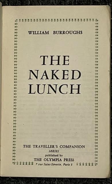 Item #10281 THE NAKED LUNCH. William BURROUGHS.