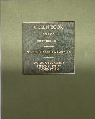 Item #10383 GREEN BOOK. Nick VALLELONGA, Peter FARRELLY, Brian CURRIE
