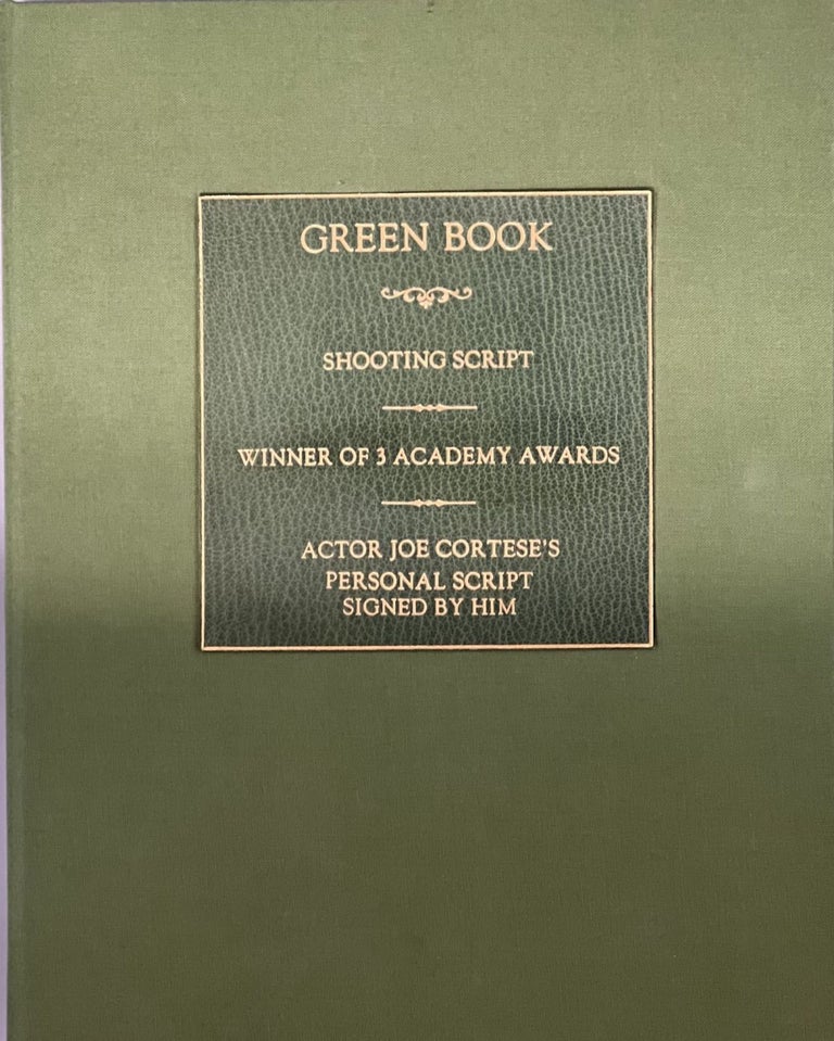 Item #10383 GREEN BOOK. Nick VALLELONGA, Peter FARRELLY, Brian CURRIE.