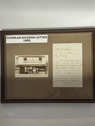 Item #10610 Original letter. Charles DICKENS